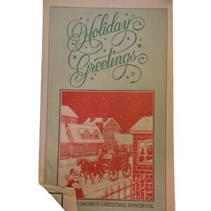 Okoboji Christmas Songbook Sheet Music 1990 Holiday Greetings Various Writers